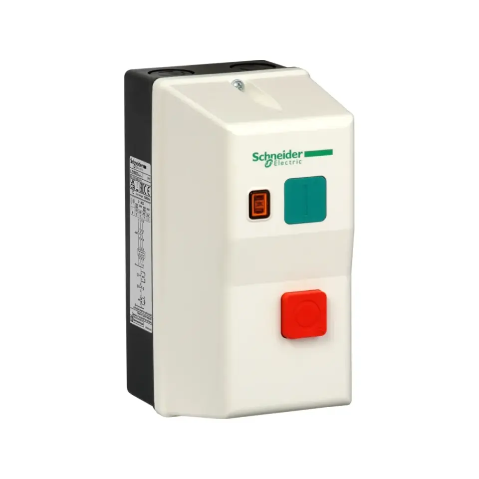 Schneider Electric LE1M35M714, TeSys LE, 3 kW, 5.5-8 Amper, Trifaze Motorlar İçin Kutulu Komple Motor Yolvericiler, 220 Volt AC