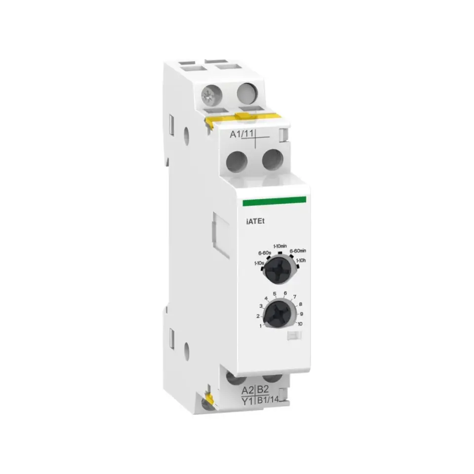 Schneider Electric A9C15419, Acti 9 İATEt, iCT ve İTL Serileri için Zaman Gecikmesi Kontrolcüsü, 24-240 Volt AC, 24-110 Volt DC