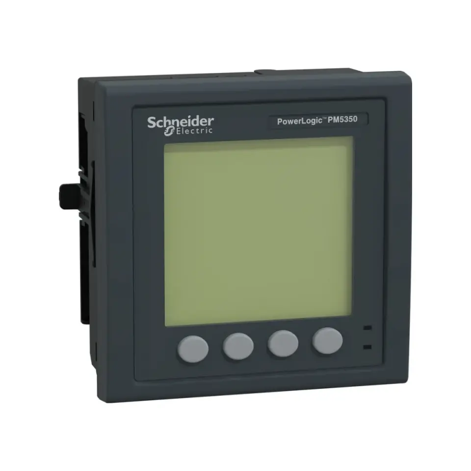 Schneider Electric METSEPM5350, PowerLogic PM5000, Enerji Analizörü, 15. Harmonik, LCD Ekranlı, Modbus, Dijital 4 Giriş+2 Çıkış, Class 0.5