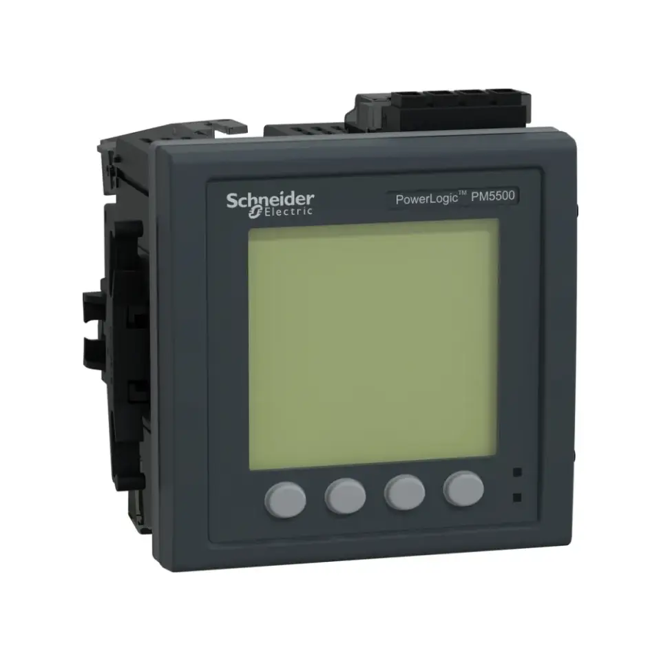 Schneider Electric METSEPM5580, PowerLogic PM5000, Enerji Analizörü, 63. Harmonik, LCD Ekranlı, Modbus, Dijital 4 Giriş+2 Çıkış, Class 0.2, 24 Volt DC