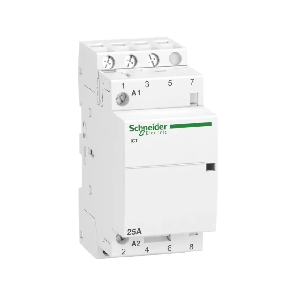 Schneider Electric A9C20833, Acti9 iCT, 25 Amper, 3NA, Sessiz Kontaktör, 230-240 Volt AC