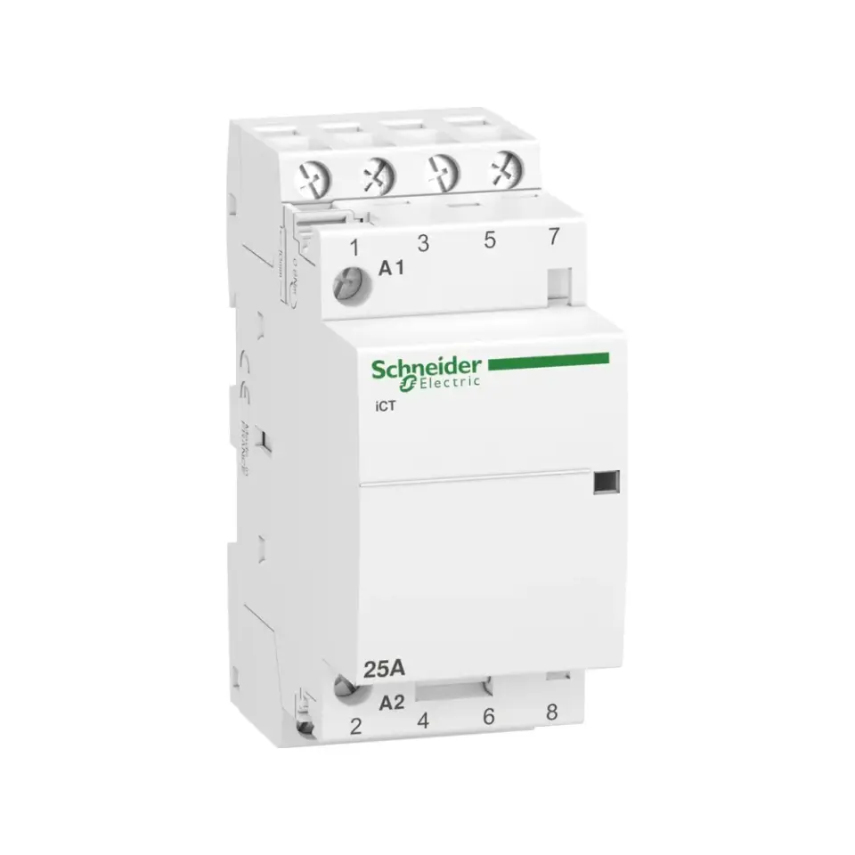 Schneider Electric A9C20834, Acti9 iCT, 25 Amper, 4NA, Sessiz Kontaktör, 230-240 Volt AC