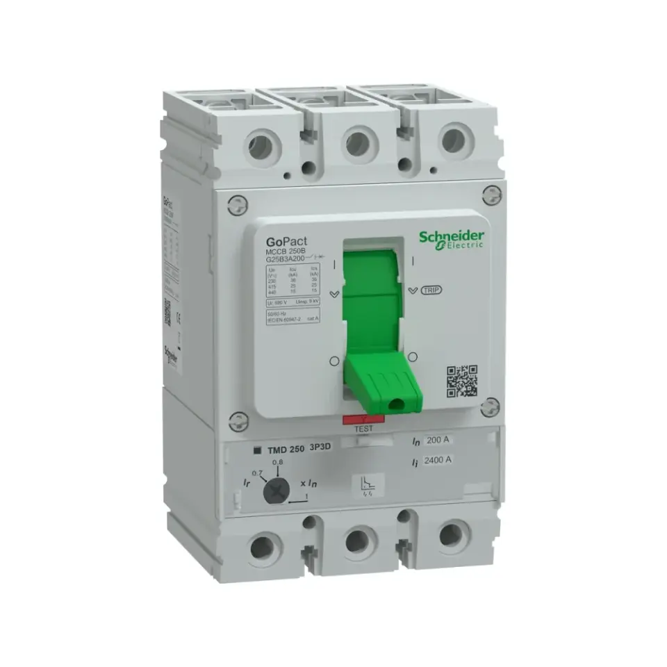 Schneider Electric G25B3A200, GoPact, 140-200 Amper, 3 Kutuplu, 25 kA, Kompakt Şalter, G250B, TM200D