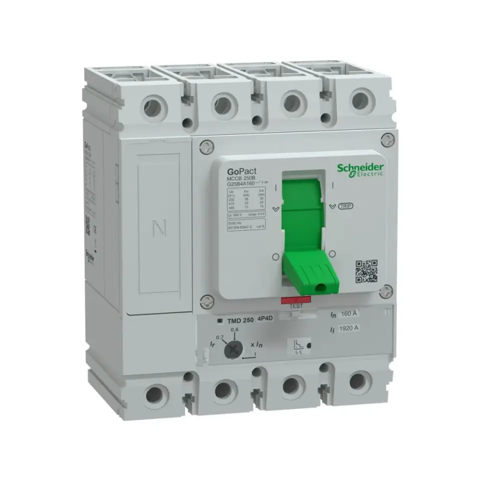 Schneider Electric G25B4A160, GoPact, 112-160 Amper, 4 Kutuplu, 25 kA, Kompakt Şalter, G250B, TM160D