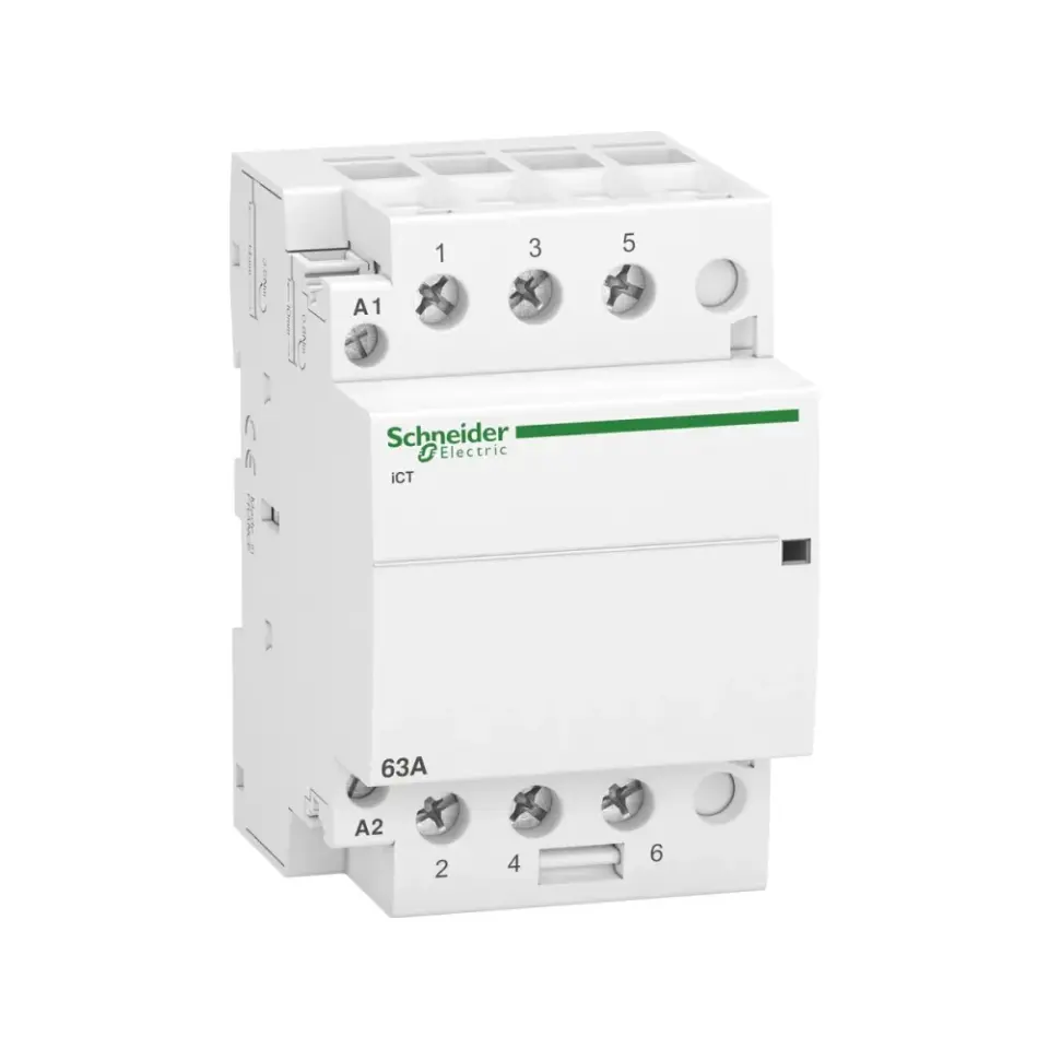Schneider Electric A9C20863, Acti9 iCT, 63 Amper, 3NA, Sessiz Kontaktör, 230-240 Volt AC