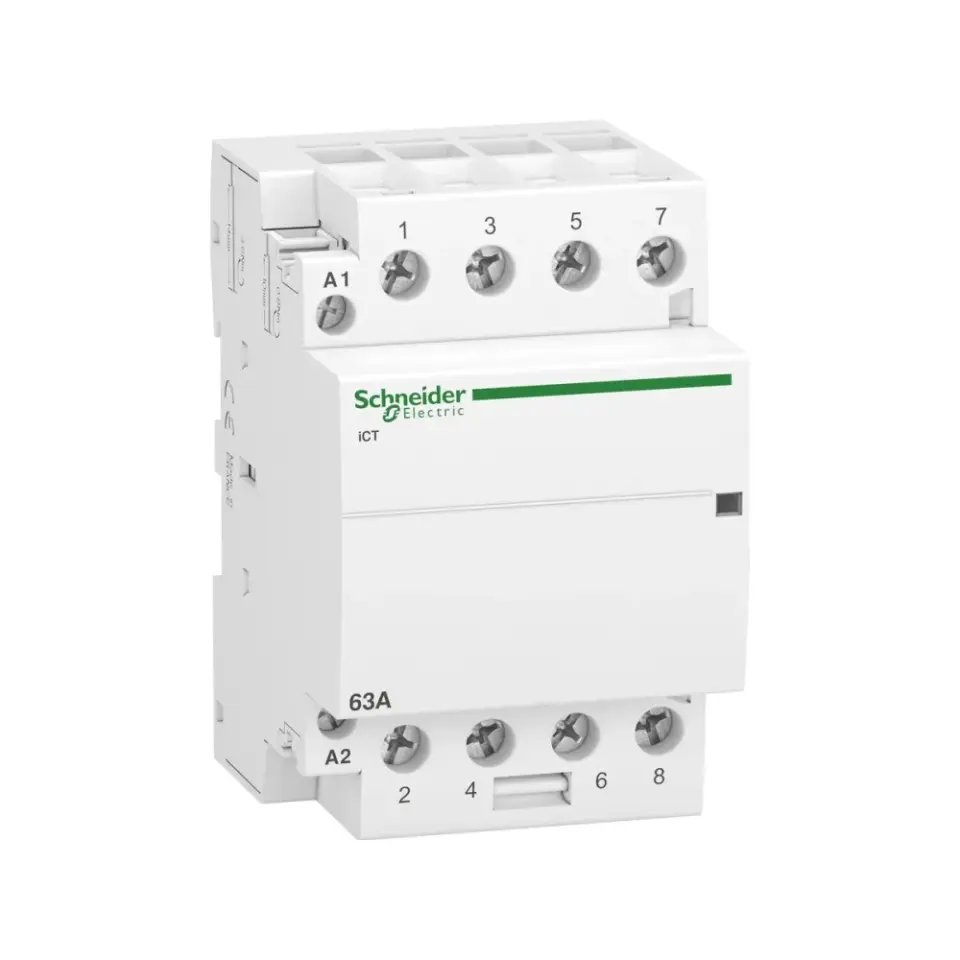 Schneider Electric A9C20864, Acti9 iCT, 63 Amper, 4NA, Sessiz Kontaktör, 230-240 Volt AC