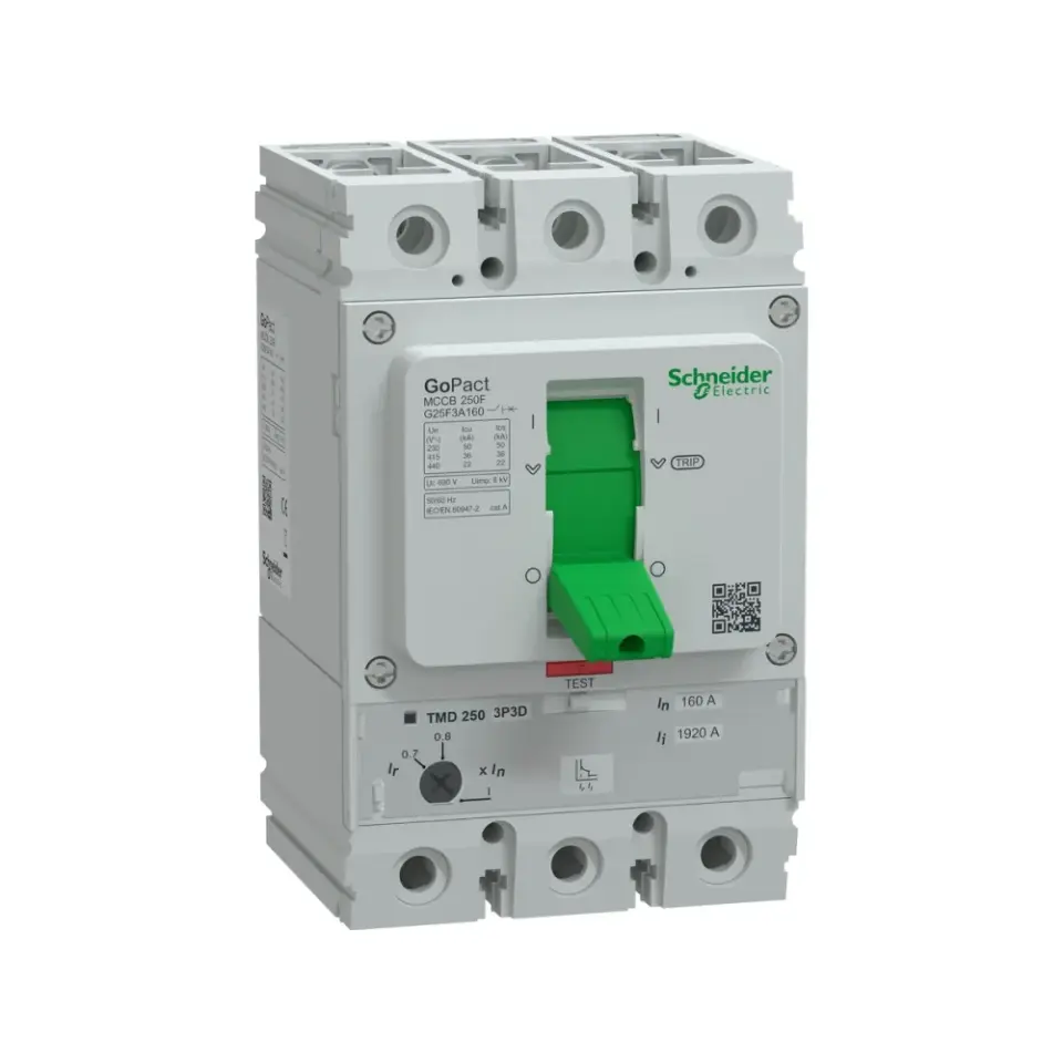 Schneider Electric G25F3A160, GoPact, 112-160 Amper, 3 Kutuplu, 36 kA, Kompakt Şalter, G250F, TM160D