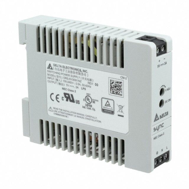 Delta DRS-5V30W1NZ AC/DC DIN RAIL SUPPLY 5V 30W