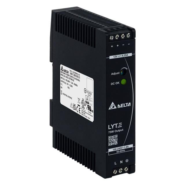 Delta DRL-12V75W1AZ AC/DC DIN RAIL 12V 75W - LYTE