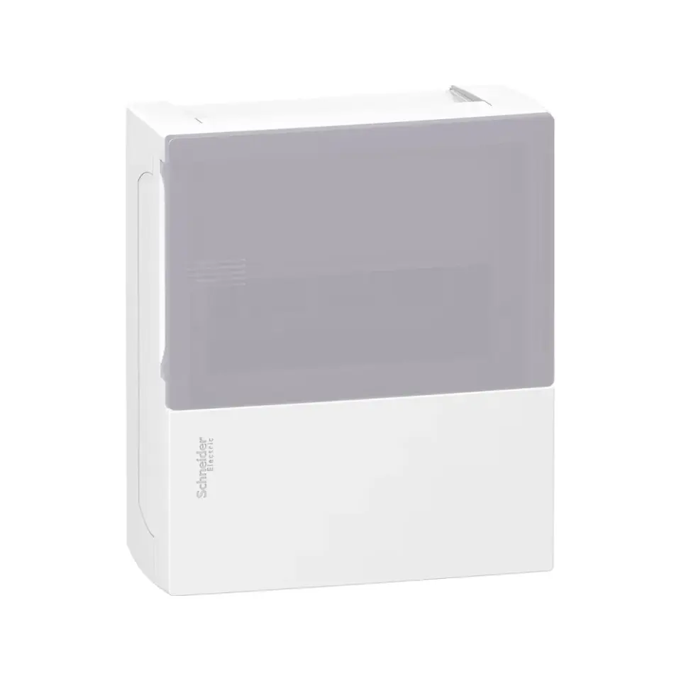 Schneider Electric MIP10108T, Resi9 MP, 8 Modül, Şeffaf Kapaklı, Halojen Free, Sıvaüstü Sigorta Kutusu, 196x228x102mm