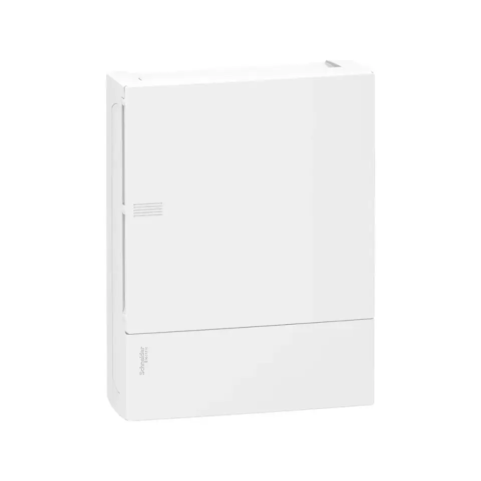 Schneider Electric MIP10212, Resi9 MP, 24 Modül, 2 Sıralı, Beyaz Opak Kapaklı, Halojen Free, Sıvaüstü Sigorta Kutusu, 268x353x102mm