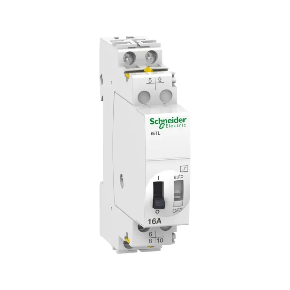 Schneider Electric A9C32816, Acti 9 iETL iTL, 16 Amper, Darbe Akım Rölesi için Uzatma, 1K/A+1NA, 230-240 Volt AC, 110 Volt DC