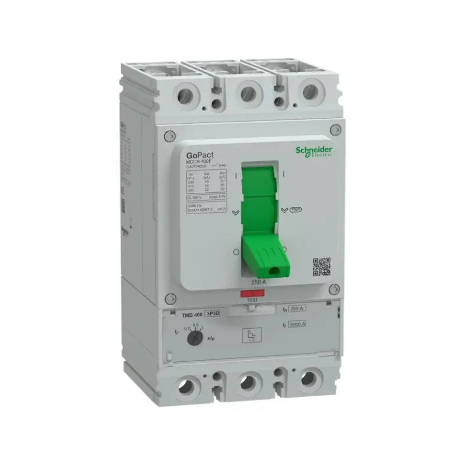 Schneider Electric G40F3A250, GoPact, 175-250 Amper, 3 Kutuplu, 36 kA, Kompakt Şalter, G400F, TM250D