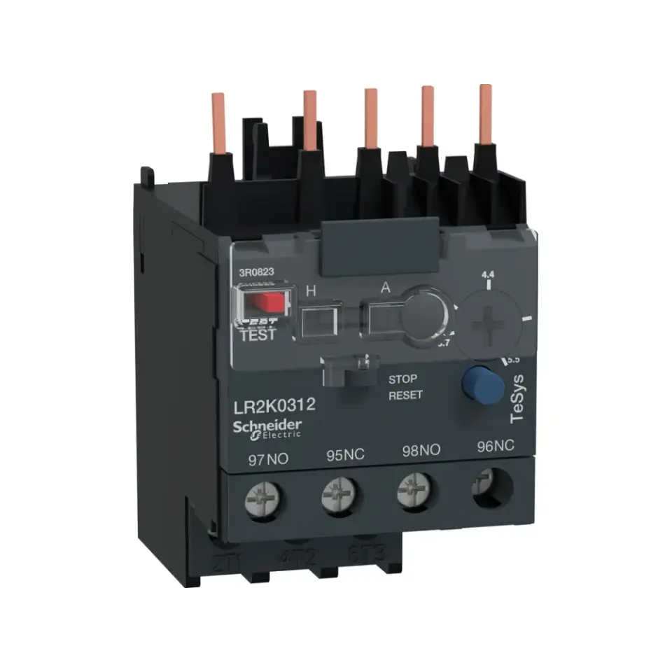 Schneider Electric LR2K0312, TeSys K, 3.7-5.5 Amper, Mini Termik Röle, Sınıf 10A