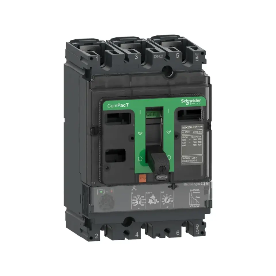 Schneider Electric C16H32M150, ComPact NSX, 70-150 Amper, 55-75 kW, Motor Koruma Şalteri, 70 kA