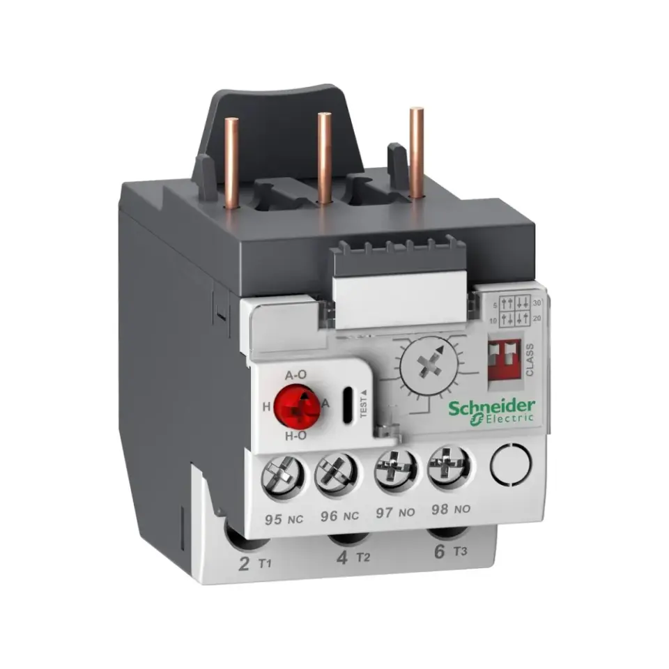 Schneider Electric LR9D01, TeSys Deca, 0.10-0.50 Amper, LC1D09-D38 Kontaktörler için Elektronik Termik Röle