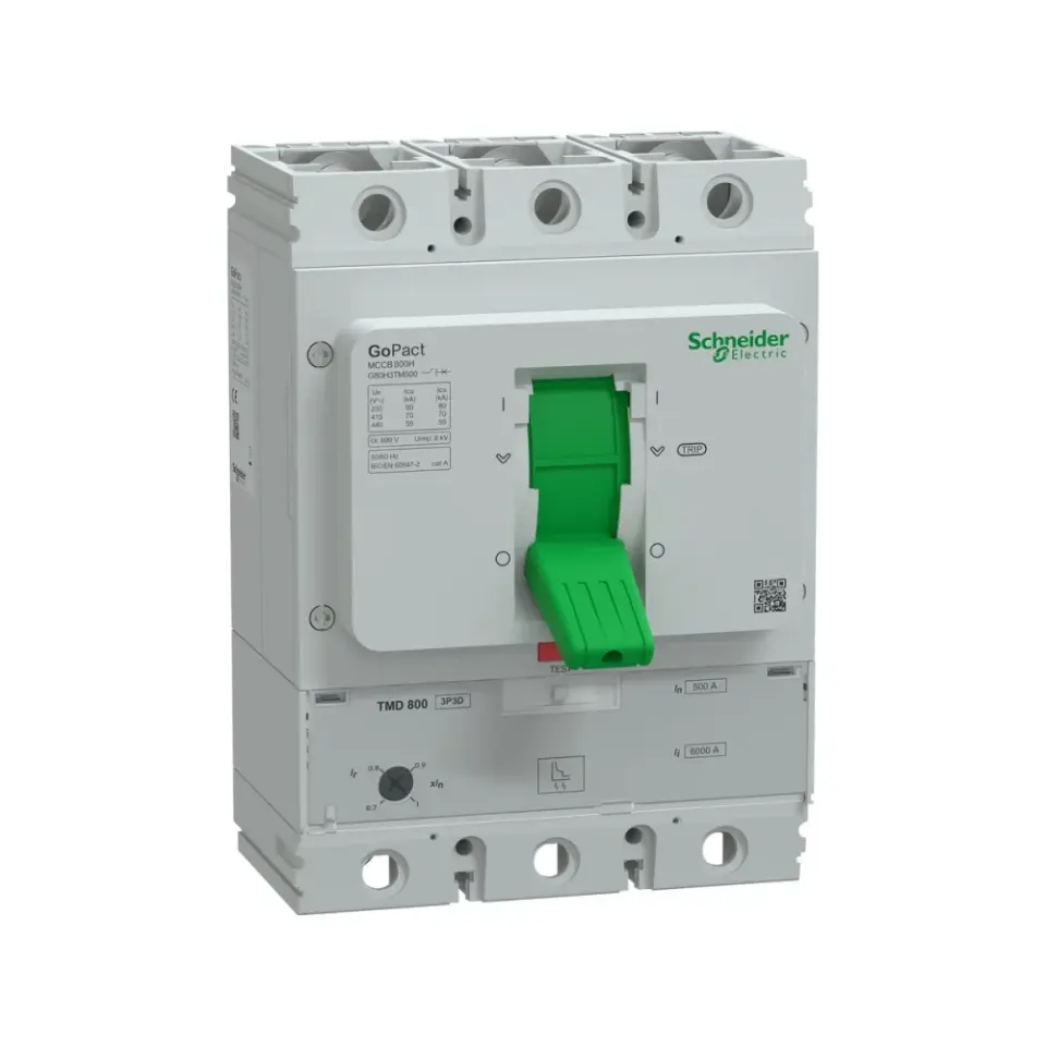Schneider Electric G80H3TM500, GoPact, 350-500 Amper, 3 Kutuplu, 70 kA, Kompakt Şalter, G800H, TM500D