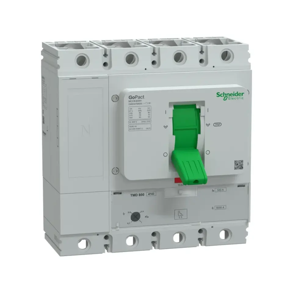 Schneider Electric G80H4TM500, GoPact, 350-500 Amper, 4 Kutuplu, 70 kA, Kompakt Şalter, G800H, TM500D