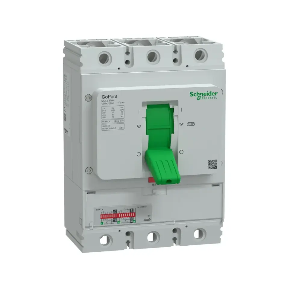 Schneider Electric G80N3E800, GoPact, 200-800 Amper, 3 Kutuplu, 50 kA, Kompakt Şalter, G800N, ETU800