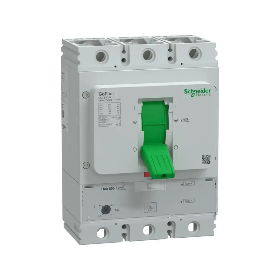 Schneider Electric G80N3TM800, GoPact, 560-800 Amper, 3 Kutuplu, 50 kA, Kompakt Şalter, G800N, TM800D