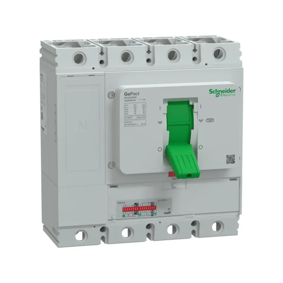 Schneider Electric G80N4E630, GoPact, 160-630 Amper, 4 Kutuplu, 50 kA, Kompakt Şalter, G800N, ETU630