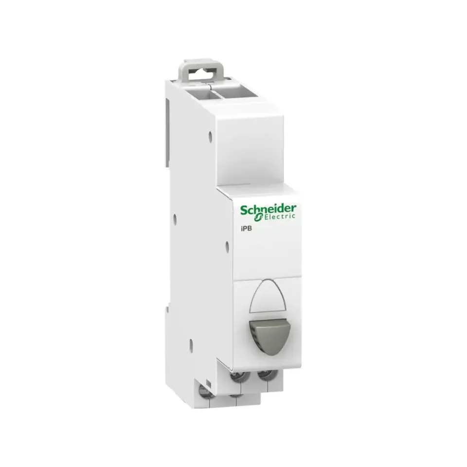 Schneider Electric A9E18030, Acti 9 iPB, Gri Butonlu, Ray Tipi Push Buton, 1NK
