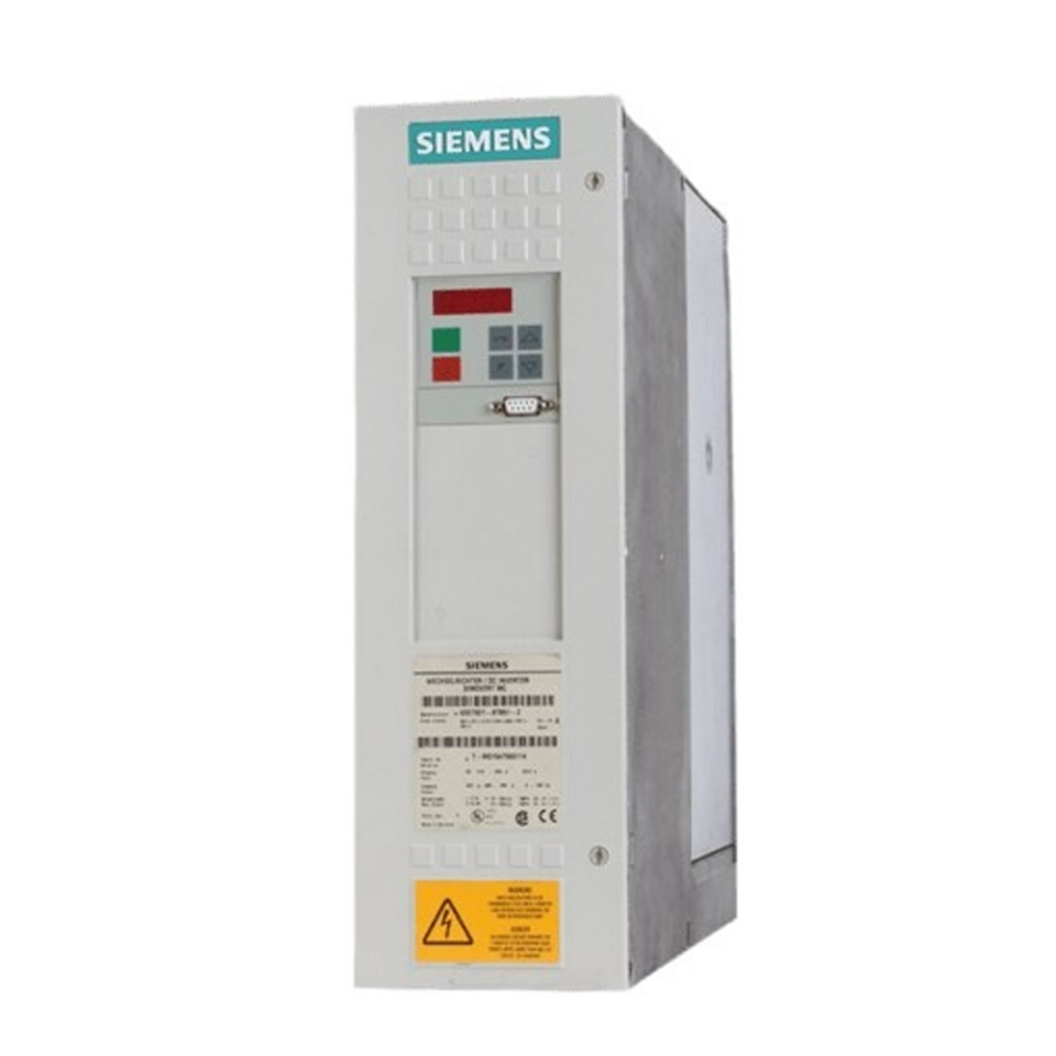 Siemens 6SE7021-8TB51 SIMOVERT MASTERDRIVES