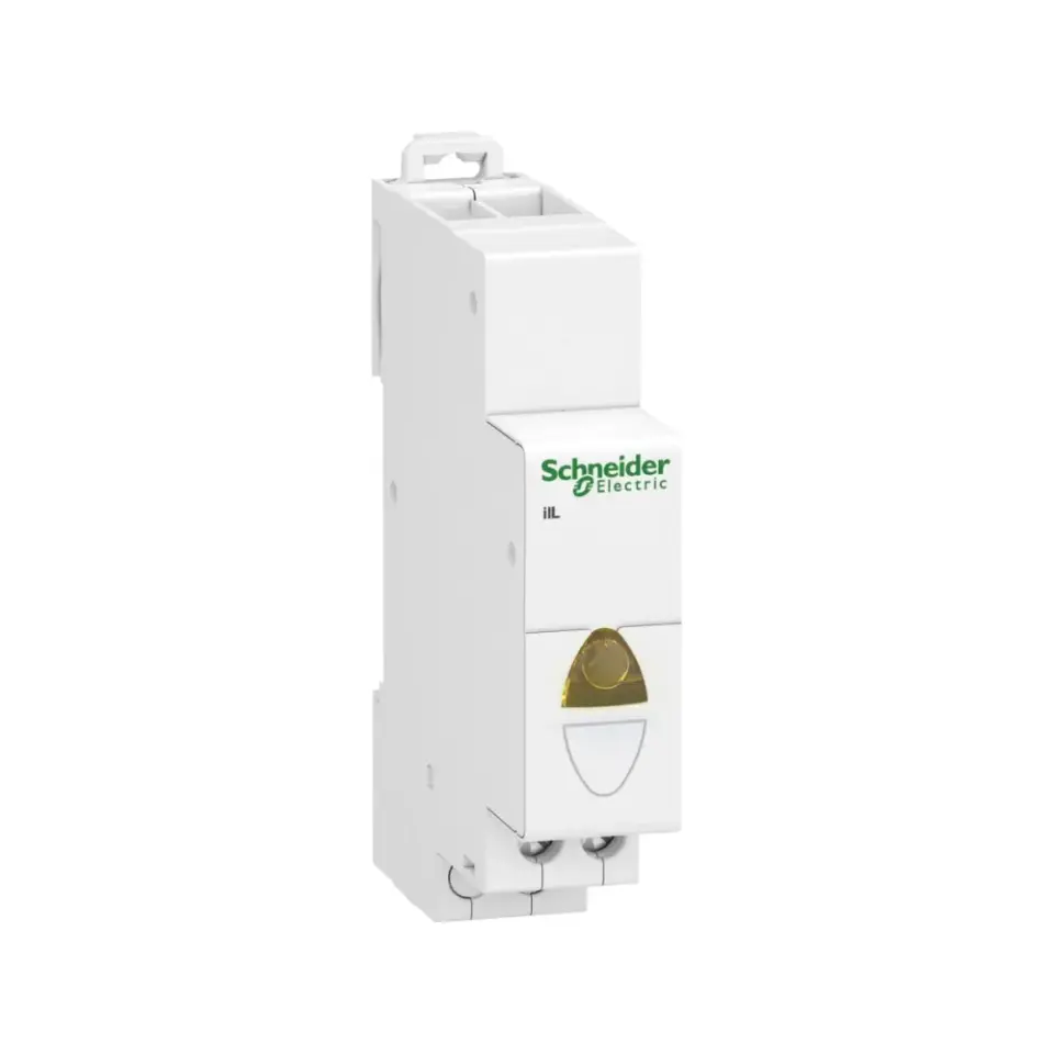 Schneider Electric A9E18324, Acti9 iIL, Sarı Ledli, Ray Tipi Sinyal Lambası, 110-230 Volt AC