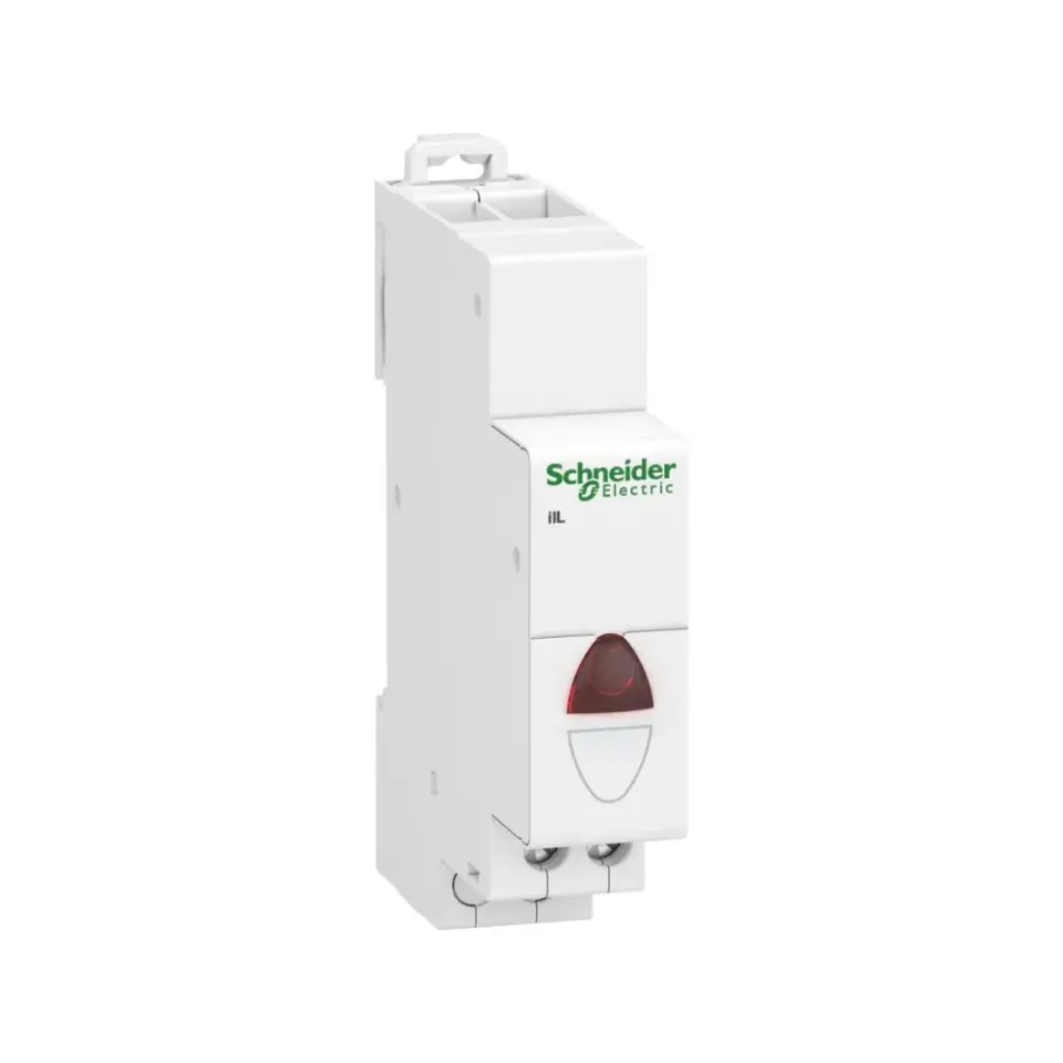 Schneider Electric A9E18326, Acti9 iIL, Kırmızı Ledli, 0.5 sn Flaşörlü, Ray Tipi Sinyal Lambası, 110-230 Volt AC