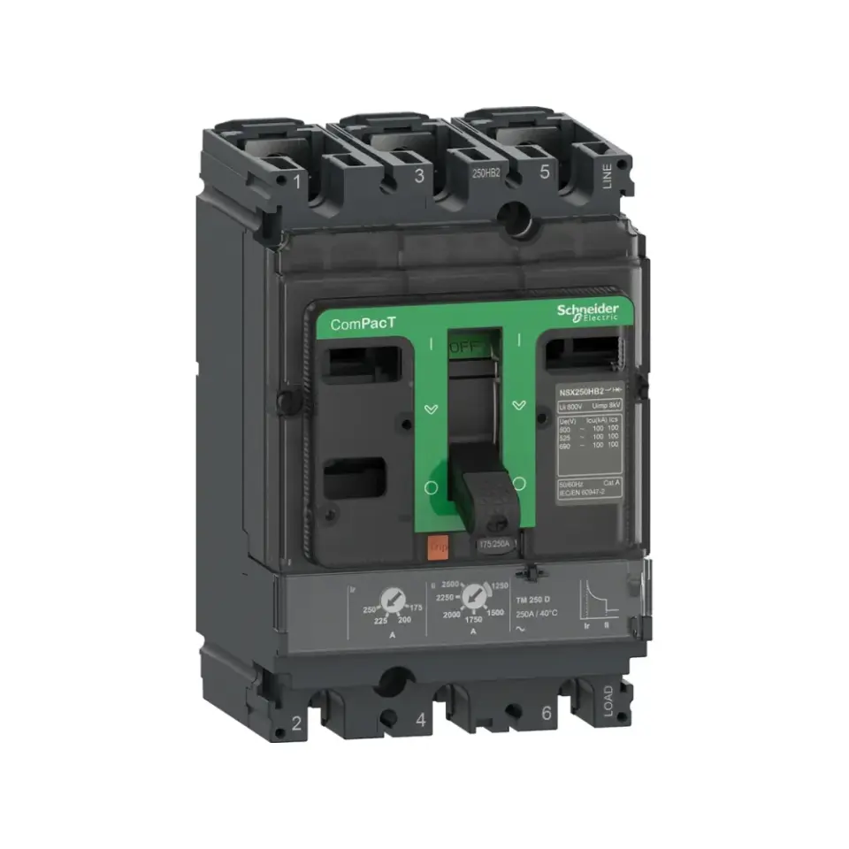 Schneider Electric C25V3TM160, ComPact NSX, 112-160 Amper, 3 Kutuplu, 75 kA, Kompakt Şalter, NSX250HB1, TM160D