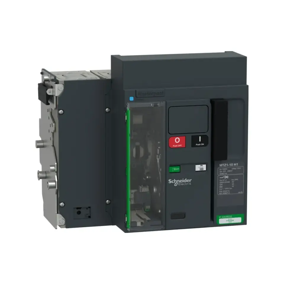 Schneider Electric MTZ110_H12E4PMDHH, MasterPact MTZ Active, 400-1000 Amper, 4 Kutuplu, 42 kA, Çekmeceli Açık Tip Güç Şalteri, MicroLogic 2.0E