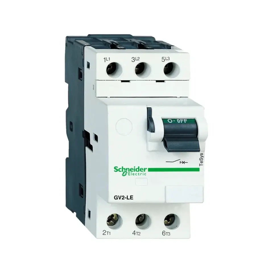 Schneider Electric GV2LE03, TeSys Deca, 0.40 Amper, 0.09 kW, Motor Koruma Şalteri, 100 kA