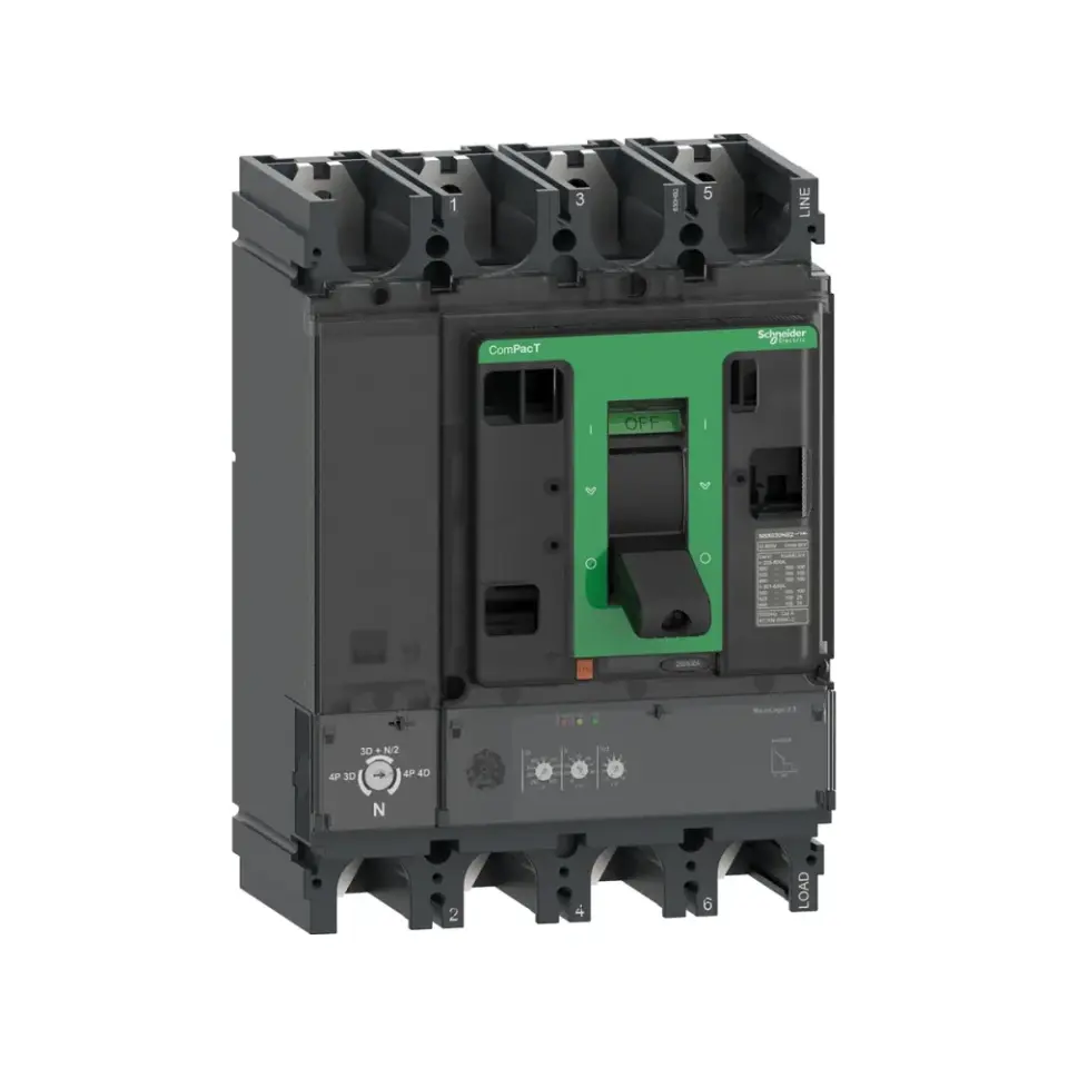 Schneider Electric C40N42D400, ComPact NSX, 160-400 Amper, 4 Kutuplu, 50 kA, Kompakt Şalter, NSX400N, MicroLogic 2.3