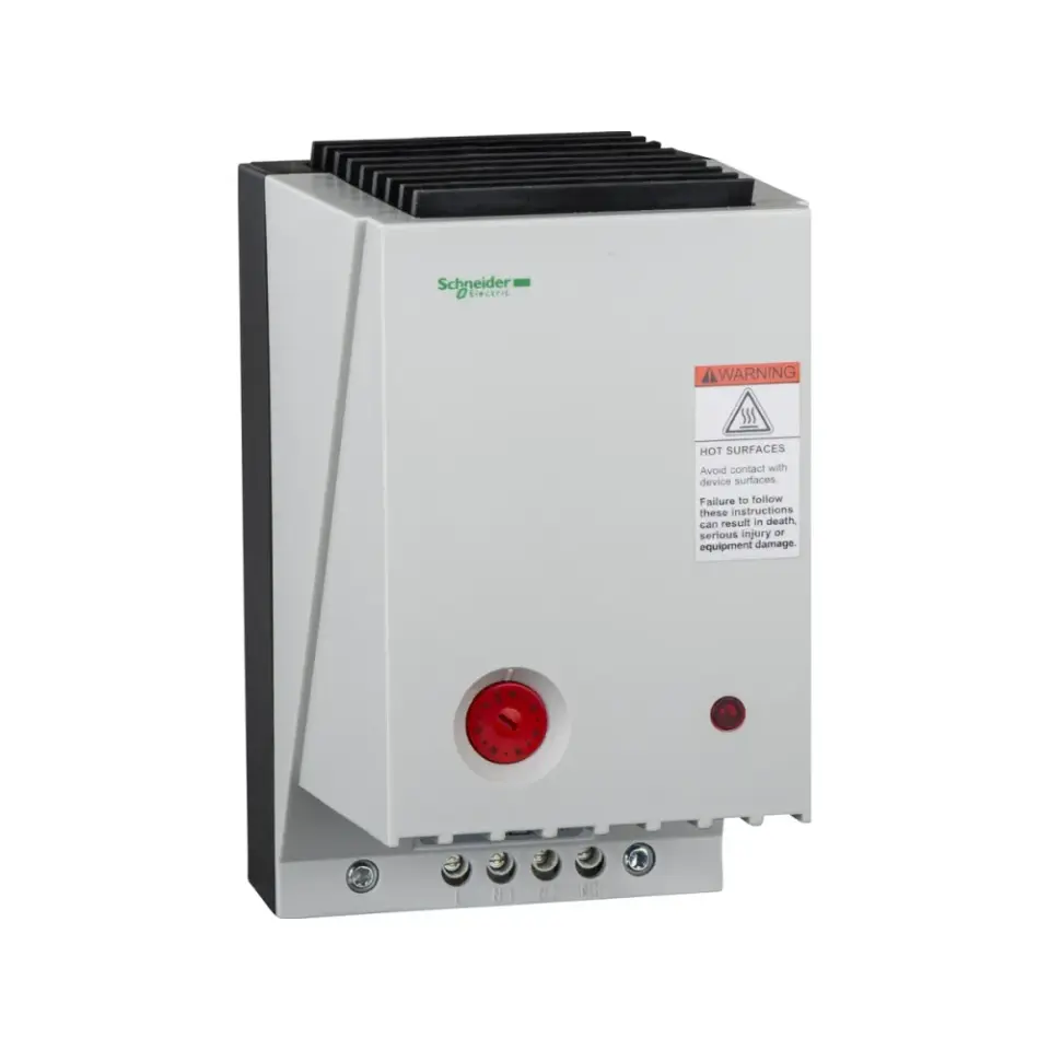 Schneider Electric NSYCRP1W230VTVC, ClimaSys, Resistanslı Pano Isıtıcı, İzolasyonlu, Fanlı, 350-550W, 230 Volt AC