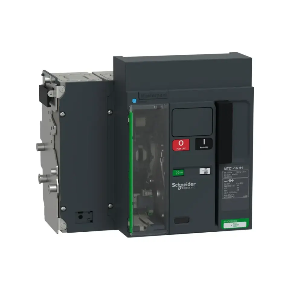 Schneider Electric MTZ116_H12E4PMDHH, MasterPact MTZ Active, 640-1600 Amper, 4 Kutuplu, 42 kA, Çekmeceli Açık Tip Güç Şalteri, MicroLogic 2.0E