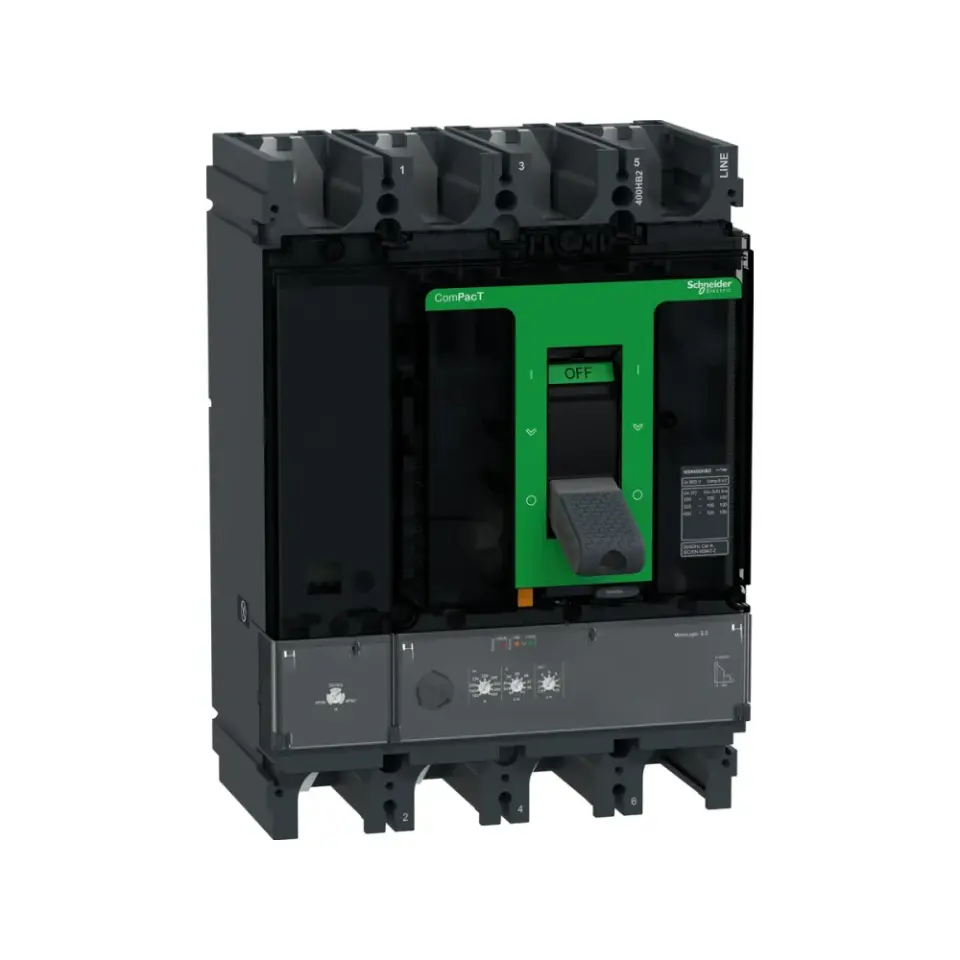 Schneider Electric C40W42D400, ComPact NSX, 160-400 Amper, 4 Kutuplu, 100 kA, Kompakt Şalter, NSX400HB2, MicroLogic 2.3
