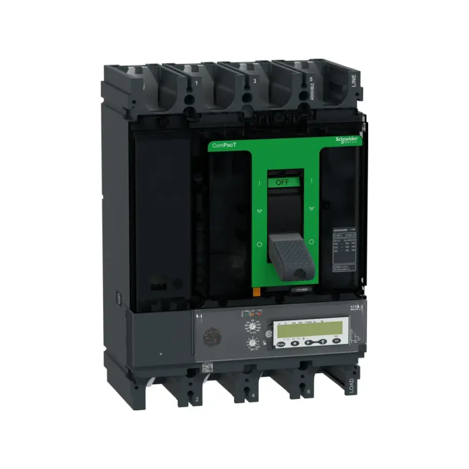 Schneider Electric C40W46E400, ComPact NSX, 160-400 Amper, 4 Kutuplu, 100 kA, Kompakt Şalter, NSX400HB2, MicroLogic 6.3E