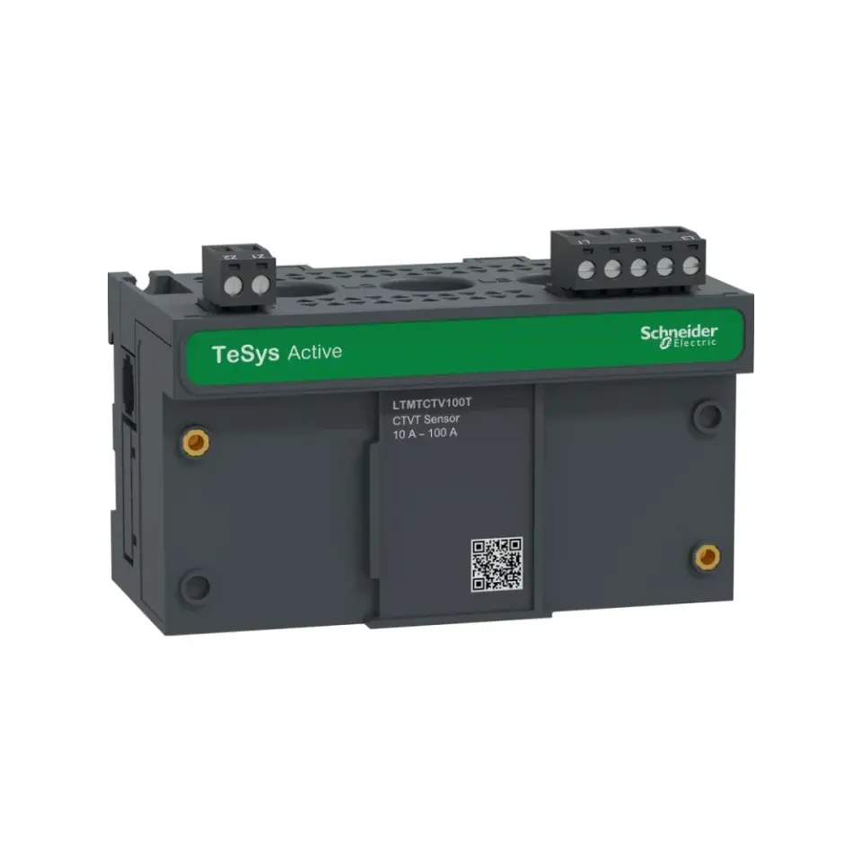 Schneider Electric LTMTCTV100T, TeSys Tera, 10–100 Amper, Akıllı Motor Yönetim Sistemi Yatay Akım ve Gerilim Sensör Modülü, 690 Volt