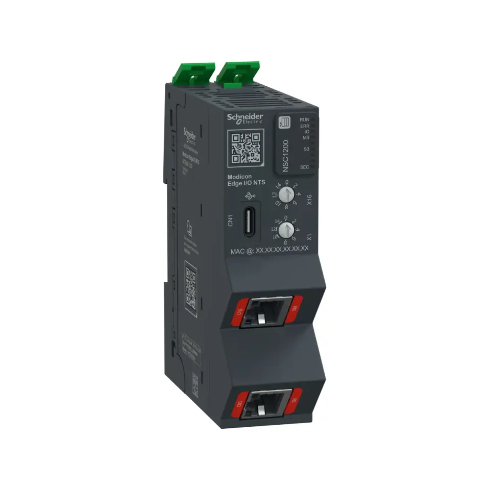 Schneider NTSNSC1200K, Modicon Edge I/O NTS, Sercos III Uzak I/O Ağ Arayüz Modülü, 100 Mbps