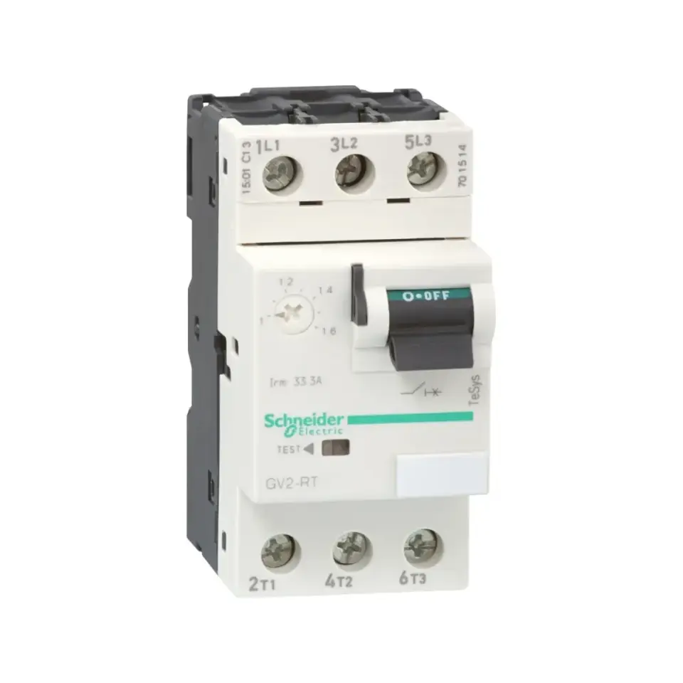 Schneider Electric GV2RT05, TeSys Deca, 0.63-1 Amper, 0.25-0.37 kW, Motor Koruma Şalteri, 100 kA