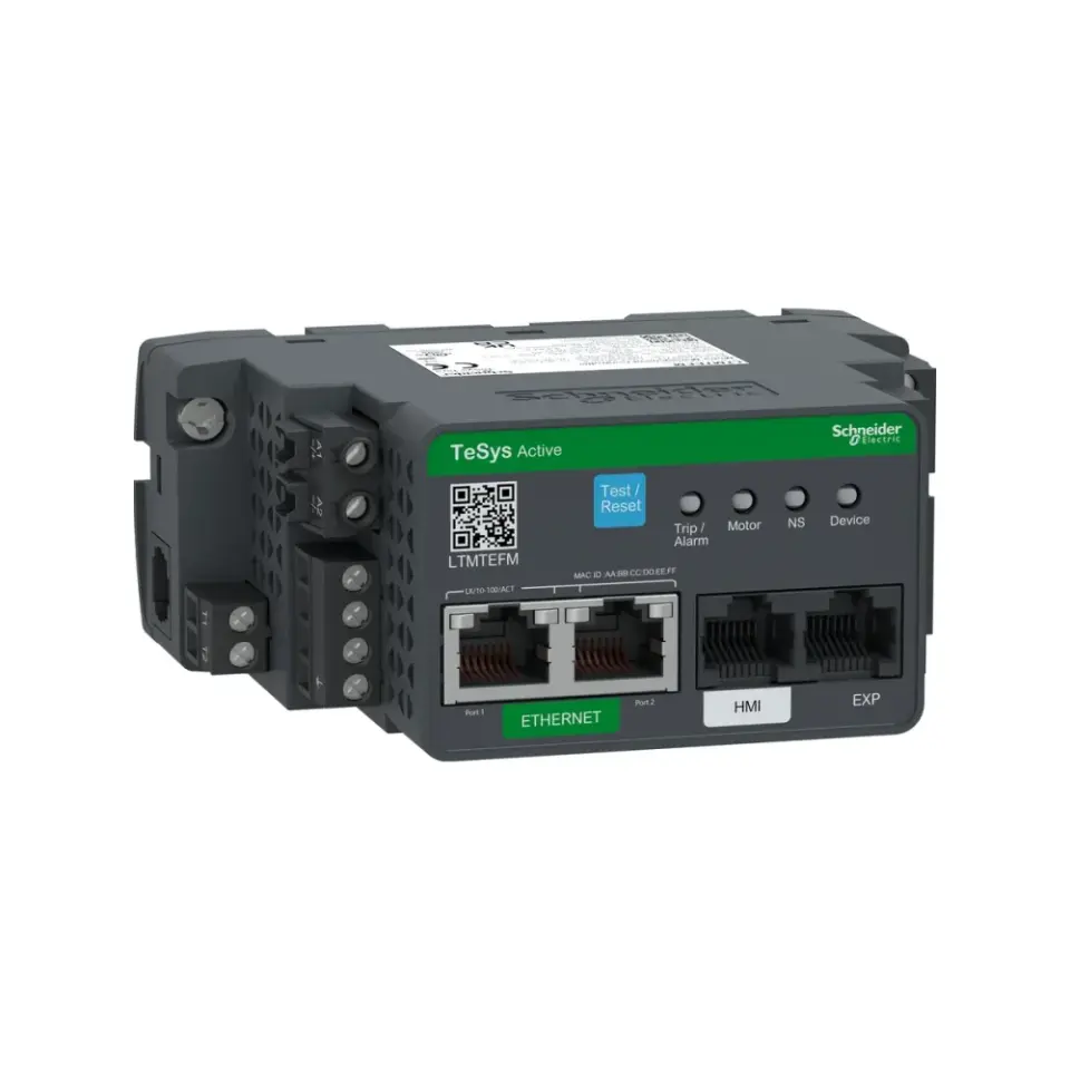Schneider Electric LTMTEFM, TeSys Tera, Akıllı Motor Yönetim ve Kontrol Sistemi Ana Modülü, 240 Volt AC/DC, EtherNet