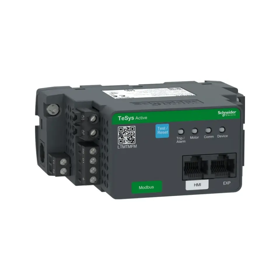 Schneider Electric LTMTMFM, TeSys Tera, Akıllı Motor Yönetim ve Kontrol Sistemi Ana Modülü, 240 Volt AC/DC, Modbus