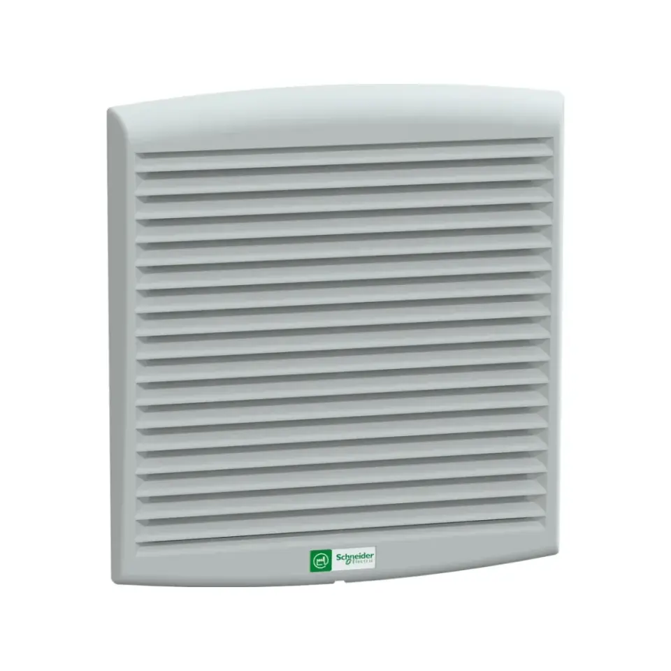 Schneider Electric NSYCVF165M230PF, ClimaSys, Çıkış Izgaralı ve Filtreli Fan, 223x223mm, IP54, 165 m³/h, 230 Volt AC