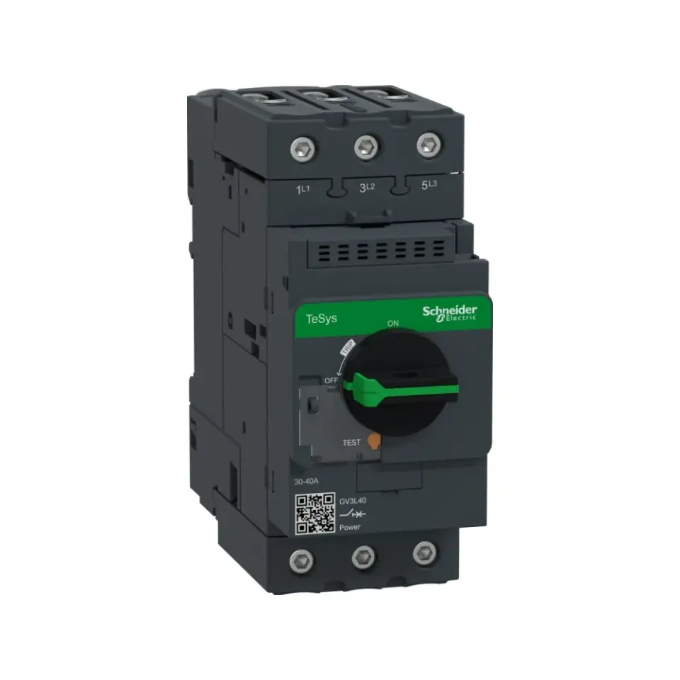 Schneider Electric GV3L40, TeSys Deca, 40 Amper, 18.5 kW, Motor Koruma Şalteri, 50 kA