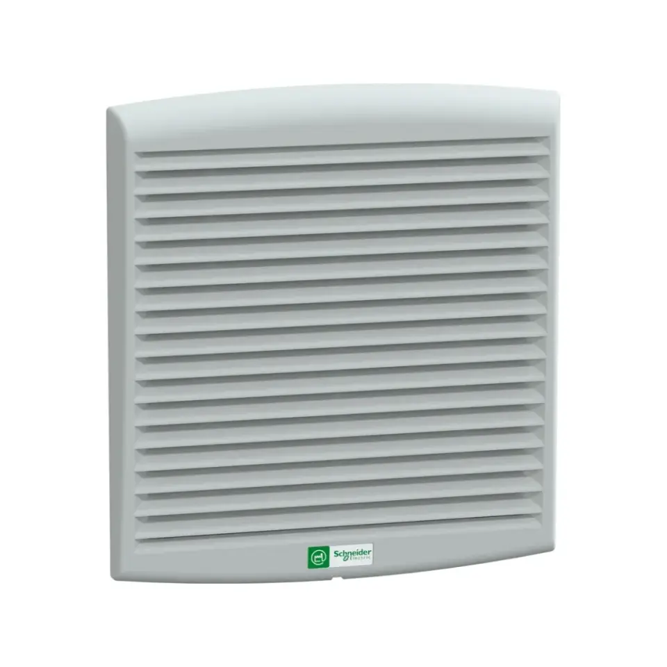 Schneider Electric NSYCVF300M230PF, ClimaSys, Çıkış Izgaralı ve Filtreli Fan, 223x223mm, IP54, 300 m³/h, 230 Volt AC