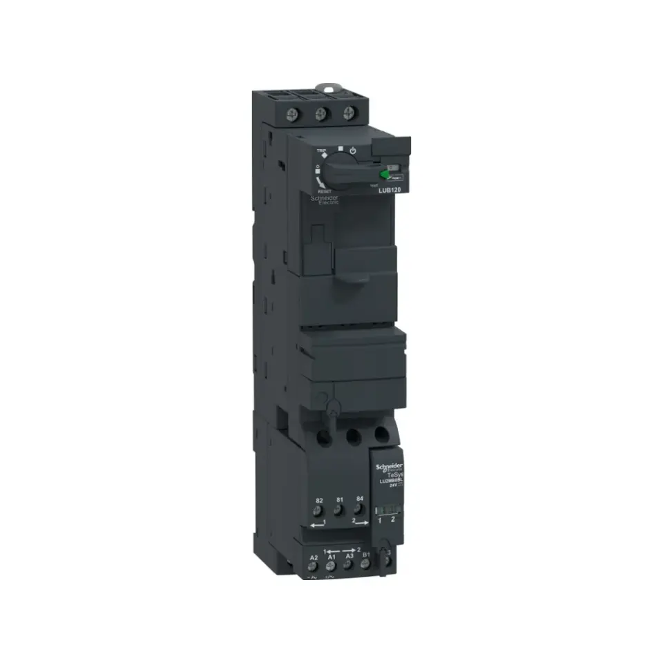 Schneider Electric LU2B12BL, TeSys U, 5.5 kW, 12 Amper, Enversör, Entegre Motor Yolverici Baz Ünitesi, 24 Volt DC