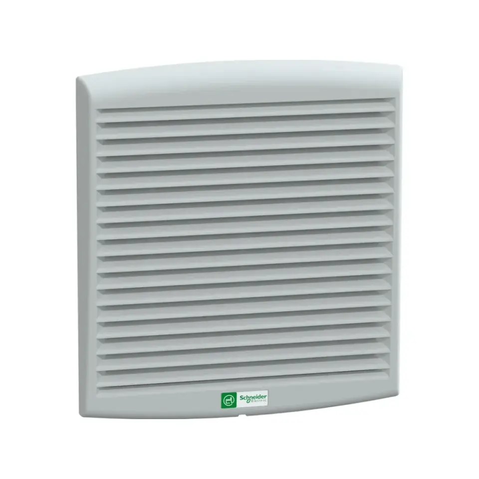 Schneider Electric NSYCVF300M24DPF, ClimaSys, Çıkış Izgaralı ve Filtreli Fan, 223x223mm, IP54, 300 m³/h, 24 Volt DC