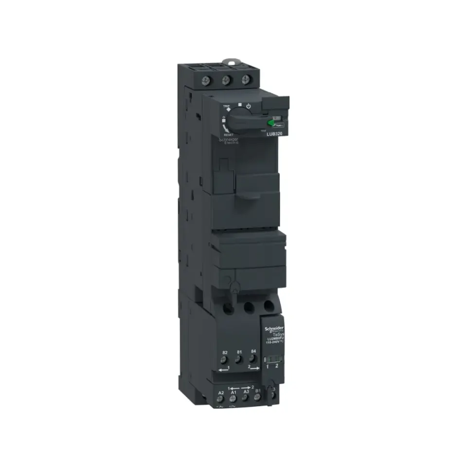 Schneider Electric LU2B32FU, TeSys U, 15 kW, 32 Amper, Enversör, Entegre Motor Yolverici Baz Ünitesi, 110-240 Volt AC/DC