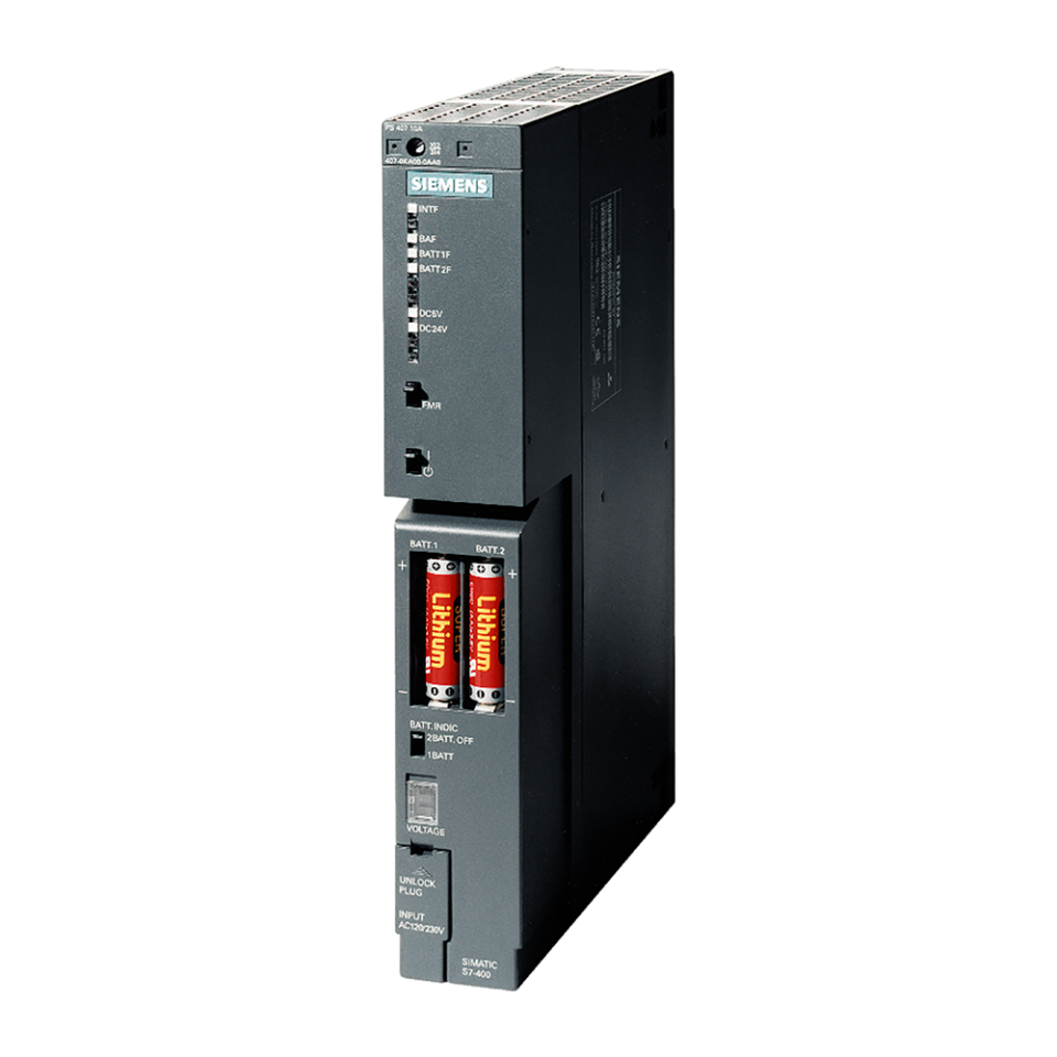 Siemens 6ES7407-0KR02-0AA0 PS 407 10A Güç Kaynağı S7-400 CPU ve Modül