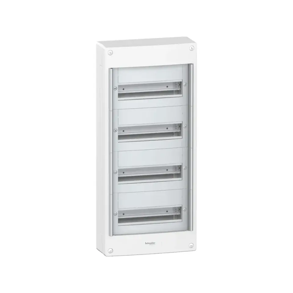 Schneider Electric PRA20413, Pragma, 52 Modül, 4 Sıralı, Kapaksız, Halojen Free, Sıvaüstü Dağıtım Kutusu